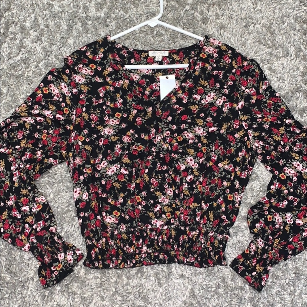 Floral fashion crop top